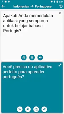 Indonesian - Portuguese android App screenshot 5